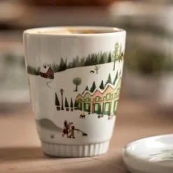 Vinter krus 27 cl Ildfast porselen hvit