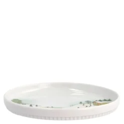 Vinter tallerken flat rett kant15,5 cm Ildfast porselen hvit