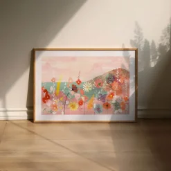 Violets Print House poster 50x70 cm flowerscape