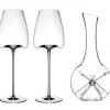 Vision star mini dekanteringskaraffel sett m/to straight vinglass