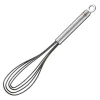 Visp flat 27 cm stål/silikon