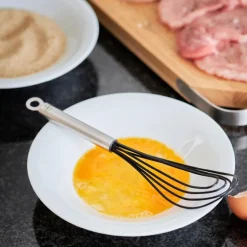 Visp flat 27 cm stål/silikon