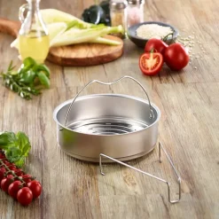 Vitavit dampkurv m/stativ til trykkoker 26 cm perforert