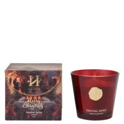 Vittoria duftlys festival spice 9 cm rød