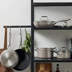 Vivian stekepanne 24 cm aluminium beige