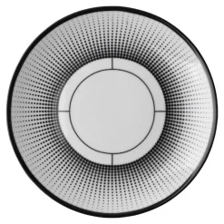 Voyage asjett 15 cm hvit/svart