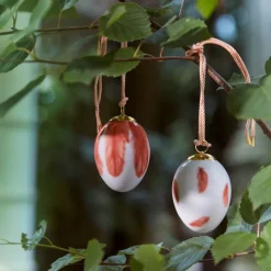 Vårkolleksjon påskeegg 2025 2 stk rødstjertfjær