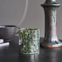 Waan lysholder 8 cm grønn