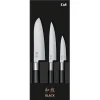 Wasabi Black knivsett med 3 kniver