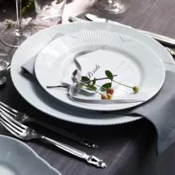 White Elements tallerken flat 22 cm