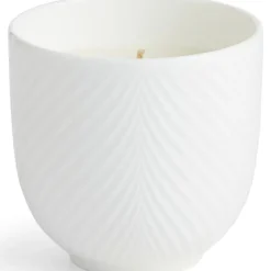 White Folia duftlys 8 cm