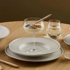 White Satin dyp tallerken 29 cm