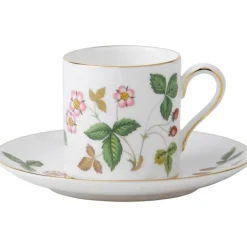 Wild Strawberry kaffekopp & asjett