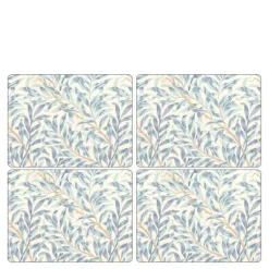 Willow Bough bordbrikke 30x40 cm 4 stk blå