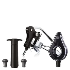 Wine Air Deluxe 5 sett svart/sølv