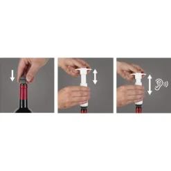 Wine Saver Blister + 1 propp 2 sett hvit