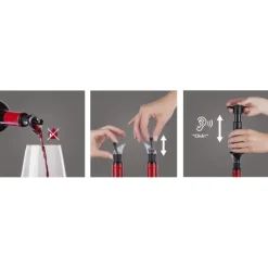 Wine Server Stopper 2 stk svart