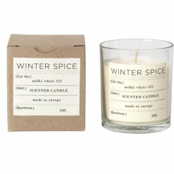 Winter duftlys 7,4 cm hvit