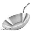 Wokpanne 32 cm rustfritt stål