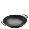 Wokpanne 36 cm støpejern