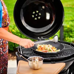 Wokpanne 36 cm støpejern