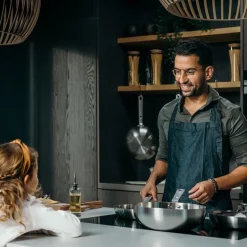 Wokpanne i stål 28 cm