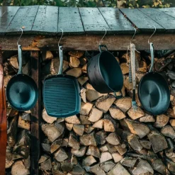 Wokpanne i støpejern 34 cm