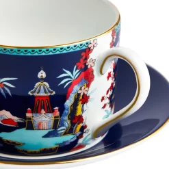 Wonderlust tekopp & asjett blue pagoda