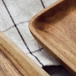 Wood brett 33x18/43x23 cm 2 stk akasie