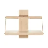 Wood wall hylle 24x18x30 cm natur