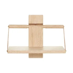 Wood wall hylle 24x18x30 cm natur
