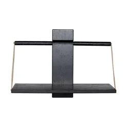 Wood wall hylle 45x20x32 cm svart