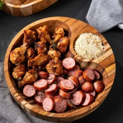 Wooden board bolle 31,5 cm teak