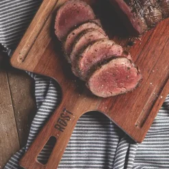 Wooden board skjære- og serveringsfjøl 40x21 cm brun