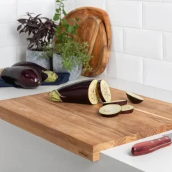 Wooden board skjærefjøl 48 x 41 cm teak