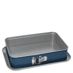 Xbake springform rektangulær 28 cm blå