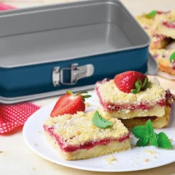 Xbake springform rektangulær 28 cm blå