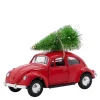 Xmas car dekorasjon 12,5 cm rød
