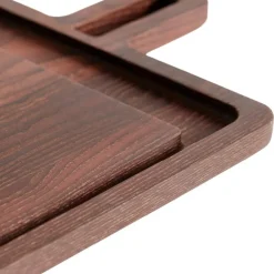 Yami skjærefjøl 49x30 cm m/saftrille brun