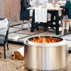 Yukon + stand 2.0 bålpanne 68,5x50,5 cm silver