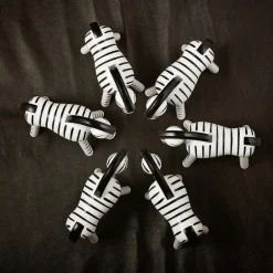 Zebra 14 cm svart/hvit